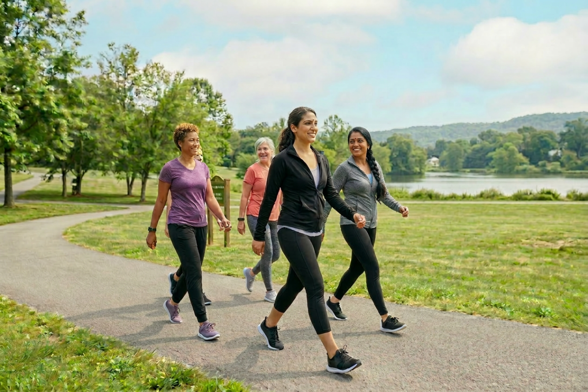 women walking